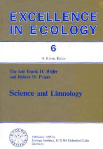 OTTO KINNE Editor The late Frank H. Rigler and Robert H. Peters