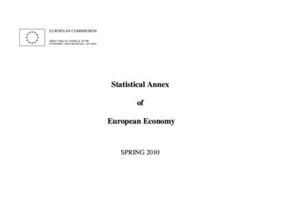 EUROPEAN COMMISSION DIRECTORATE GENERAL ECFIN ECONOMIC AND FINANCIAL AFFAIRS Statistical Annex of