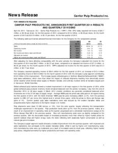 Pulp / Printing / Rate of return / Asia Pacific Resources International Holdings / Business / Papermaking / Pulp and paper industry / NBSK