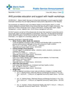 Alberta Health Services / Central Alberta / Health / Vegreville /  Alberta / Alberta / Geography of Canada / Health promotion