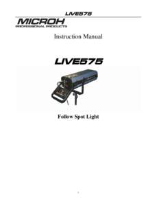 Microsoft Word - MICROH LIVE575 MANUAL.doc