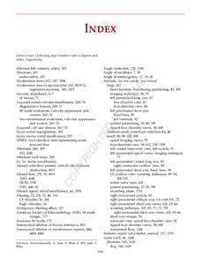 Index Letters f and t following page numbers refer to figures and tables, respectively. Angle correction, 120, 128f Angle of incidence, 7, 8f Angle of interrogation, 17, 19–20