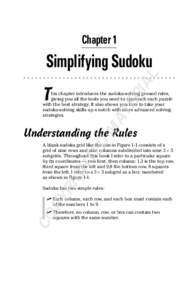 Chapter 1  AL Simplifying Sudoku RI