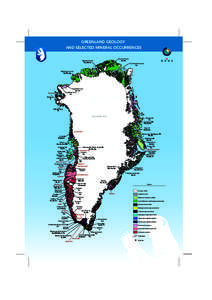 GREENLAND GEOLOGY AND SELECTED MINERAL OCCURRENCES Citronen Fjord Zn, Pb  Navarana Fjord