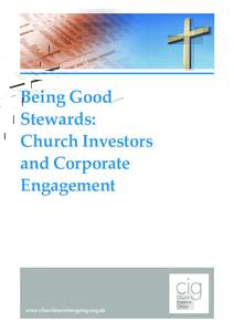 Being Good Stewards: Church Investors and Corporate Engagement