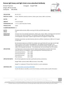 Human IgG-heavy and light chain cross-adsorbed Antibody Donkey Polyclonal Conjugate  DyLight® 680