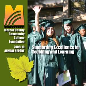 Mercer County Community College Foundation[removed]ANNUAL REPORT
