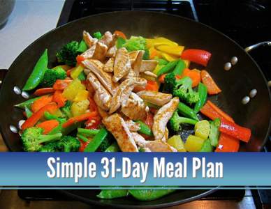 Simple 31-Day Meal Plan 1 LIMITLESS 365.COM VICMAGARY.COM  Limitless365 Fitness Program – Simple 31-Day Meal Plan