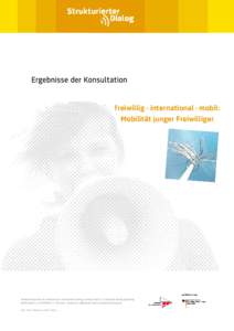    Ergebnisse der Konsultation freiwillig · international · mobil: Mobilität junger Freiwilliger