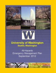 +  EMERGENCY M ANAGEMENT PLAN University of Washington All-Hazards