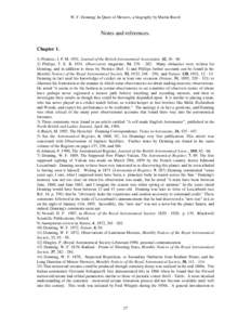 W. F. Denning: In Quest of Meteors, a biography by Martin Beech  Notes and references. ChapterPrentice, J. P. MJournal of the British Astronomical Association. 42, Phillips, T. E. RObse