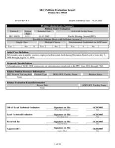 Microsoft Word - SEC 20 PPG  Evaluation Report final[removed]doc