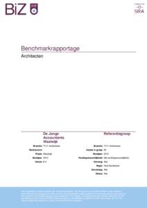 Benchmarkrapportage Architecten De Jonge Accountants Waalwijk