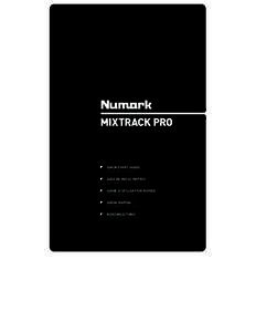 MIXTRACK PRO - Quickstart Guide - v1.0