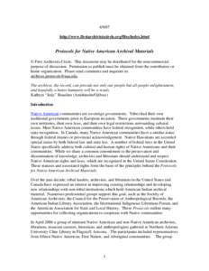 Microsoft Word - Protocols for Native American Archival Materials04092007.doc