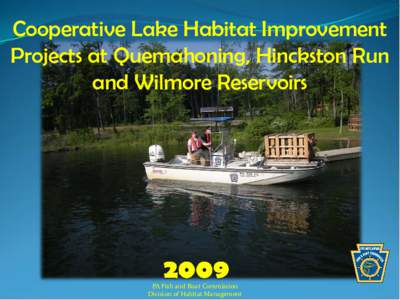 Cambria Somerset Authority Lakes Cooperative Habitat Improvement Project