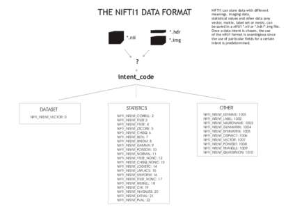 THE NIFTI1 DATA FORMAT *.hdr *.nii *.img