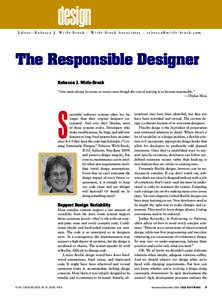 design  Editor: Rebecca J. Wirfs-Brock ■