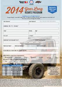 2014  Year Long Rebate Program  Get up to