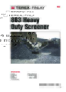 863 R 863 Heavy Duty Screener