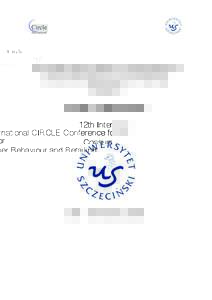 12th International CIRCLE Conference for Consumer Behaviour and Retailing Research Book of Abstracts Organised by: