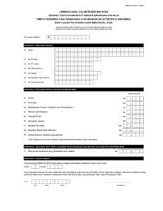 BORANG PCB/TP2LEMBAGA HASIL DALAM NEGERI MALAYSIA BORANG TUNTUTAN MANFAAT BERUPA BARANGAN DAN NILAI TEMPAT KEDIAMAN YANG DISEDIAKAN OLEH MAJIKAN (NILAI TERTENTU KEDIAMAN) BAGI TUJUAN POTONGAN CUKAI BERJADUAL (