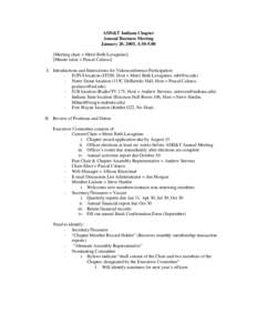 Microsoft Word - Agenda Indiana Chapter Annual Meeting 2005.doc