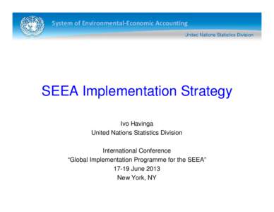 Microsoft PowerPoint - SEEA Implementation Strategy.ppt