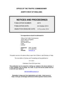 Notices and proceedings 24 October 2014