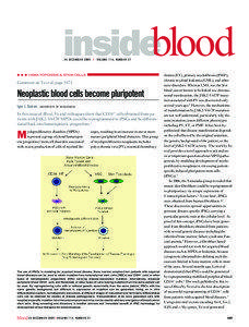 Stem cells / Acute leukemia / Myeloid leukemia / Cell biology / Leukocytes / Acute promyelocytic leukemia / Acute myeloid leukemia / Megakaryocyte / Myelodysplastic syndrome / Biology / Medicine / Oncology