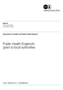 Parliament of the United Kingdom / Canadian Institute for Health Information / Department of Health / NHS primary care trust / Public health / National Health Service / NHS special health authority / Health / Health policy / National Audit Office