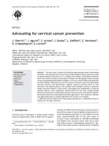 Advocating for cervical cancer prevention