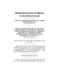 United States Court of Appeals for the Federal Circuit ______________________ SHIRE LLC, SHIRE DEVELOPMENT INC., SHIRE DEVELOPMENT, LLC,