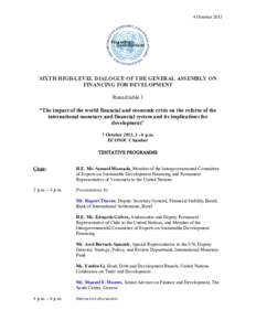 Development / International Monetary Fund / Monterrey Consensus / David Woodward / Stephany Griffith-Jones / International development / Economics / International economics