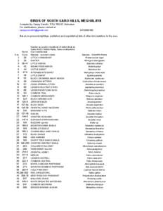 Rufous / Leaf-warbler / Old World babbler / Sibley-Monroe checklist 16 / Cuckooshrike / Zoology / Sunbird / Turdoides / Aethopyga / Taxonomy / Ornithology / Endemic birds of Indonesia