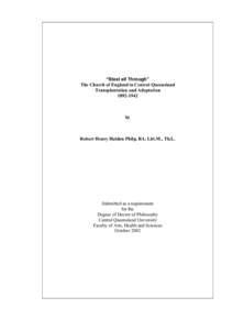 Geography of Australia / Anglican Diocese of Rockhampton / States and territories of Australia / Godfrey Fryar / George Halford / Rockhampton / Queensland