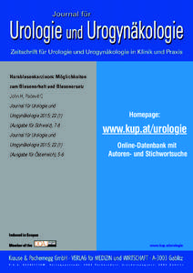 Harnblasenkarzinom: Möglichkeiten zum Blasenerhalt und Blasenersatz John H, Padevit C Journal für Urologie und  Homepage: