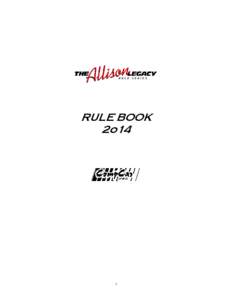 RULE BOOK 2o14 1  PREFACE TO THE RULES