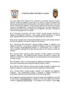 Crime Prevention and Security Awareness