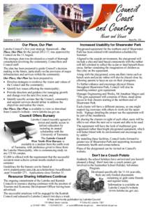 September 3, 2012  Issue No. 126 Our Place, Our Plan