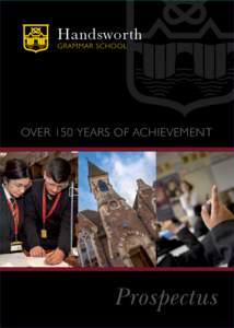 Handsworth Grammar school Over 150 years of achievement  Prospectus