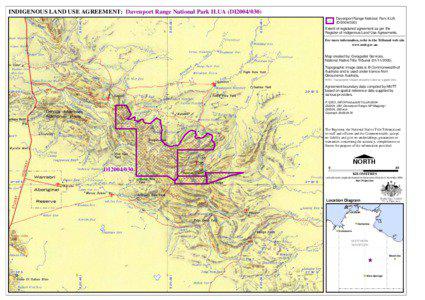INDIGENOUS LAND USE AGREEMENT: Davenport Range National Park ILUA (DI2004[removed]° 135°