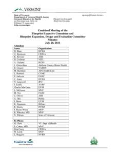 State of Vermont Department of Vermont Health Access Vermont Blueprint for Health 312 Hurricane Lane, Suite 201 Williston VT[removed]dvha.vermont.gov