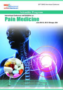 257th OMICS International Conference  Scientific Program International Conference and Exhibition on  Pain Medicine