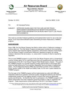 Emission standard / Atmosphere / Environment / Earth / Air pollution in California / Carl Moyer Memorial Air Quality Standards Attainment Program / California Air Resources Board