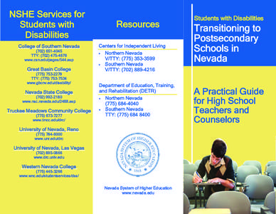 NSHE Services for Students with Disabilities College of Southern Nevada[removed]TTY: ([removed]