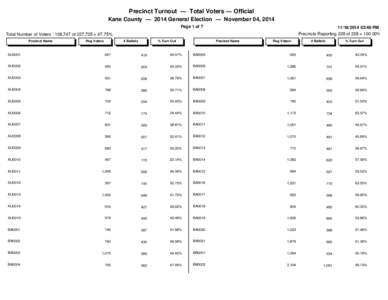 Precinct / Precincts