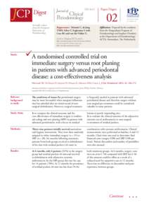 JCP Digest Scientific release from the European Federation of Periodontology