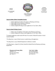 Real estate / Law / Urban studies and planning / Picayune /  Mississippi / Certificate of occupancy / Special-use permit / Land law / Property / Legal documents / Zoning / Real property law