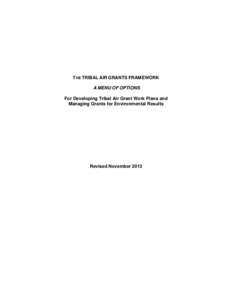 Atmosphere / Environmental law / United States Environmental Protection Agency / Clean Air Act / Air quality / Inter-Tribal Environmental Council / Federal and state environmental relations / Environment / Earth / Air pollution